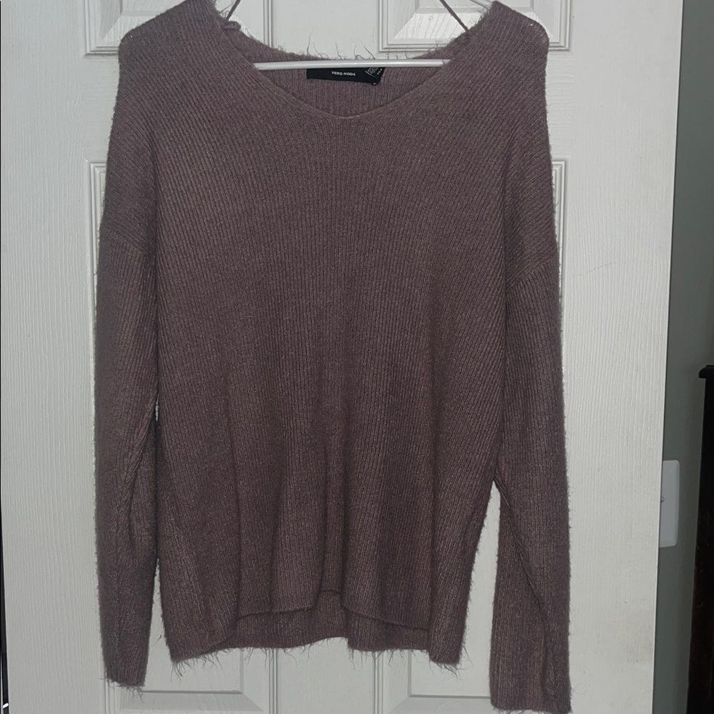 Vero Moda Dusty Purple V-Neck Sweater